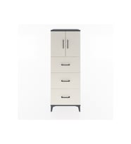 Hyperion Dolap 2 Raflı 3 Çekmeceli 2 Kapaklı 60x44x163 Antrasit-Aytaşı