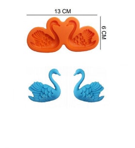 ŞEKER HAMUR KALIBI SİLİKON KUĞU 6*13 CM