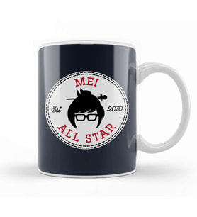 Mei Overwatch All Star Converse Kupa Bardak Porselen