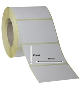 Kirtasiyejet Etiket Termal Etiket 80 x 100 mm 25,000 Adet Termal Barkod Etiketi 500 Sarımlı 50 Rulo