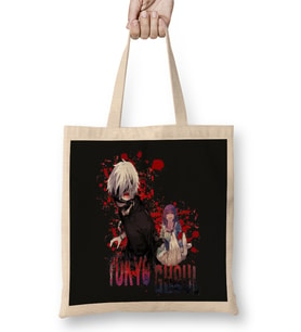 Kaneki Tokyo Ghoul Bez Çanta Uzun Saplı