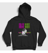 Presmono Unisex Siyah Sky Astroworld Travis Scott Kapüşonlu Sweatshirt 43192tt