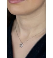 Union Zirconia Kadın Melek Gümüş Kolye