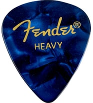 Fender 1980351702 Premium Celluloid 351 Shape Thin Gitar Penası (Blue Moto) Mavi İnci Desen Hafif ve Esnek Çalım Hissi (12'li)