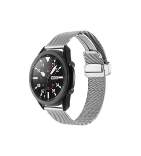 Samsung Galaxy Watch 46mm Uyumlu 22mm Kordon Hasır Metal Mıknatıs Tokalı Zore KRD-85 Kayış