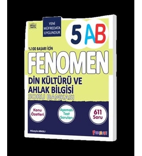 FENOMEN YAYINLARI 5 Din Kültürü Ve Ahlak Bilgisi A-B Soru Bankası