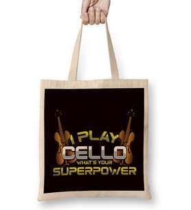 Cello Player Cellist Musical Instrument Classical Music Bez Çanta Uzun Saplı