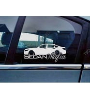 Accord 10th gen Kelebek Cam Araba oto Sticker 19 cm 2 Adet
