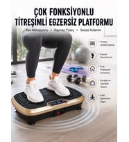 Evde Spor İçin Titreşimli Plate Fitness Platformu Yeni Nesil