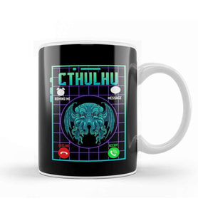 Funny The Call Of Cthulhu Dark Occult Goth Pun Kupa Bardak Porselen