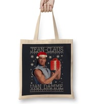 Jean Claus Van Damme Christmas Knit Bez Çanta Uzun Saplı