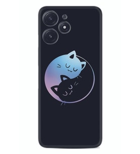 Xiaomi Poco M6 Pro 5G Kılıf Silikon Desen Özel Seri Love Cats 1604