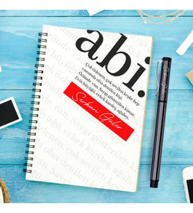 Abiye Hediye Kişiye Özel Defter ve Kalem