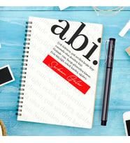 Abiye Hediye Kişiye Özel Defter ve Kalem