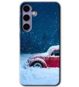 Galaxy S24 Plus Kılıf HD Desen Baskılı Kılıf - Karlı Vosvos
