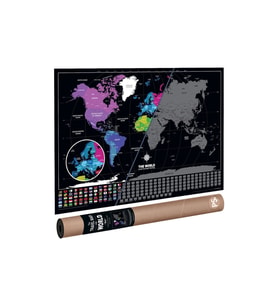 The World Deluxe Scratch Map Kazınabilir Dünya Haritası