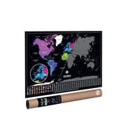 The World Deluxe Scratch Map Kazınabilir Dünya Haritası