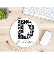 Kişiye Özel Atatürk Resimleri İle Bezenmiş D Harfli İsimli Baskılı Mouse Pad