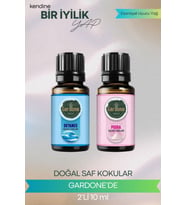 Pudra + Okyanus ( Oda Kokusu Aroma Terapi Buhurdanlık / Difüzör Yağı ) Set 2 Adet x 10 ML