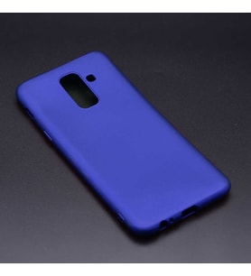 Lexroo Galaxy J8 Kılıf Premier Silikon Kılıf - Saks Mavi