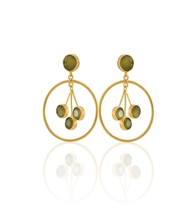 Kadir Jewellery 22 Ayar Altın Kaplama Vintage Küpe -El İşçiliği Ve Hipoalerjenik Küpe