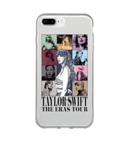 Iphone 7 Plus / 8 Plus Uyumlu Taylor Swift Desenli Şeffaf Telefon Kılıfı