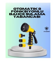 CEYLAN ADAM Ayarlanabilir Basınçlı 8 Modlu Bahçe Sulama Tabancası Hortum Aparatı