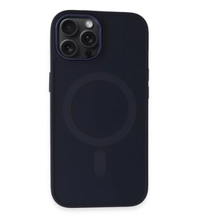 Newface Apple iPhone 15 Pro Max Kılıf Oslo Magsafe Kapak - Lacivert