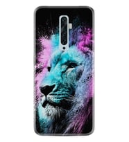 Oppo Reno 2Z 4 Lite 4 Pro 5 6 7 A31 Kılıf Desemli Silikon Pink Blue Leon 1603