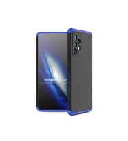 Samsung Galaxy A53 5G Uyumlu Kılıf Zore Ays Kapak (Siyah-Mavi)