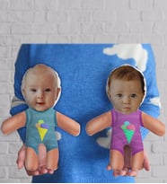 BK Gift Kişiye Özel Fotoğraflı 2’li Bebek Yastık-1