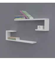 Kenzlife kitaplık kayra 015*060*20*2 byz duvar rafı