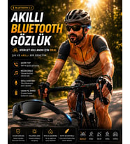 QSTAR G02 Akıllı Bluetooth Güneş Gözlüğü Siyah Polarize Gözlük