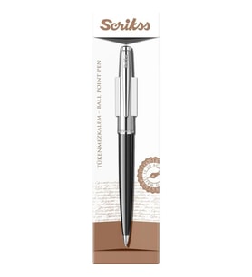SCRIKSS 78 TÜKENMEZ KALEM SİYAH ŞEFFAF KUTU