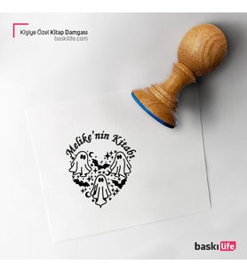 Hayaletler Kişiye Özel Kitap Damgası Kitap Mührü Kaşe Kitap Mühür Özel Damga 417
