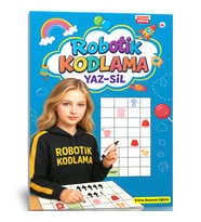 Robotik Kodlama YAZ-SİL Kitabı 4-10 Yaş (Üçüncü Seviye)
