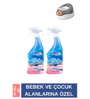 Doğal Alkolsüz Bebek Dezenfektan Su Bazlı Çocuk Alanı Yüzey Temizleyici Hijyen Spreyi Seti 3x750ml