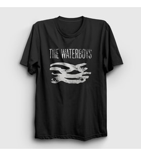 Presmono Unisex Siyah Logo Rock The Waterboys T-Shirt 528410tt