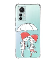 Xiaomi Mi 12 Lite Uyumlu Köşe Korumalı Antişok Kapak Aşk Tasarımlı Şeffaf Silikon Kılıf