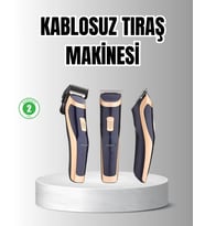 Unisex Şarjlı Saç Sakal Tıraş Makinesi – Ayarlanabilir Tarak Başlıkları, Sessiz Motor