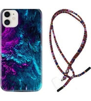 Apple iPhone 11 12 13 Mini Kılıf Boyun Asklı Rasta Silikon Explosive 1734