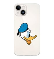 Apple iPhone 14 Plus Uyumlu Kamera Korumalı Tıpalı KapakDonald Duck Tasarımlı ŞeffafKılıf