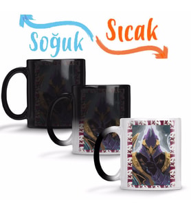 Silencer Dota 2 Sihirli Kupa Bardak Porselen