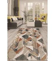 Dijital Kaymaz Taban Yıkanabilir Modern Renkli Salon Halısı Mutfak Halısı Yolluk ND-HT-172 (Çok Renkli)