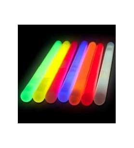 1 Adet 30 cm Glow Işık Karanlıkta Parlayan Fosforlu Kalın Çubuk Yılbaşı Konser Parti İşaret Çubuğu (Karışık)