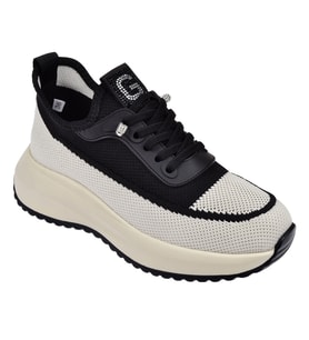 Guja Taş Detaylı Triko Kadın Spor Ayakkabı Sneaker GJ-26Y3012 SİYAH