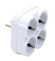 Ayt De-Pa 10004 Topraklı 16 Amper 250 Volt Beyaz 4'lü Çok Amaçlı Golyat Priz Çoklayıcı Çoğaltıcı