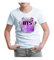 BTS - Logo 3 Beyaz Çocuk Tshirt