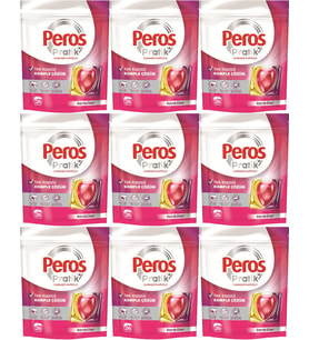 Peros Pratik Matik Çamaşır Deterjanı Kapsülü - Tableti 234 Adet Renkliler (9PK*26)