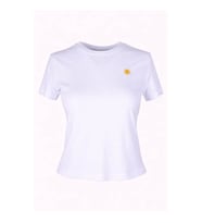 Trender Güneş Bask Beyaz Kadın T-Shirt 6747
